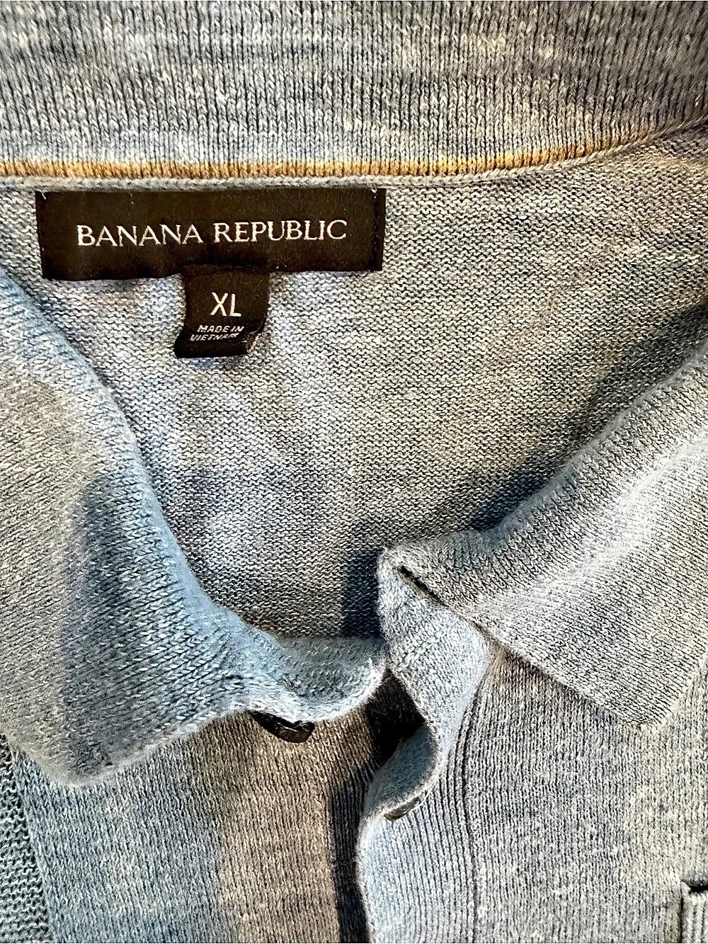 Banana Republic Men's blue Polo Shirt Size XL